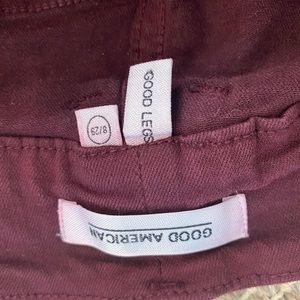 Burgundy jeans